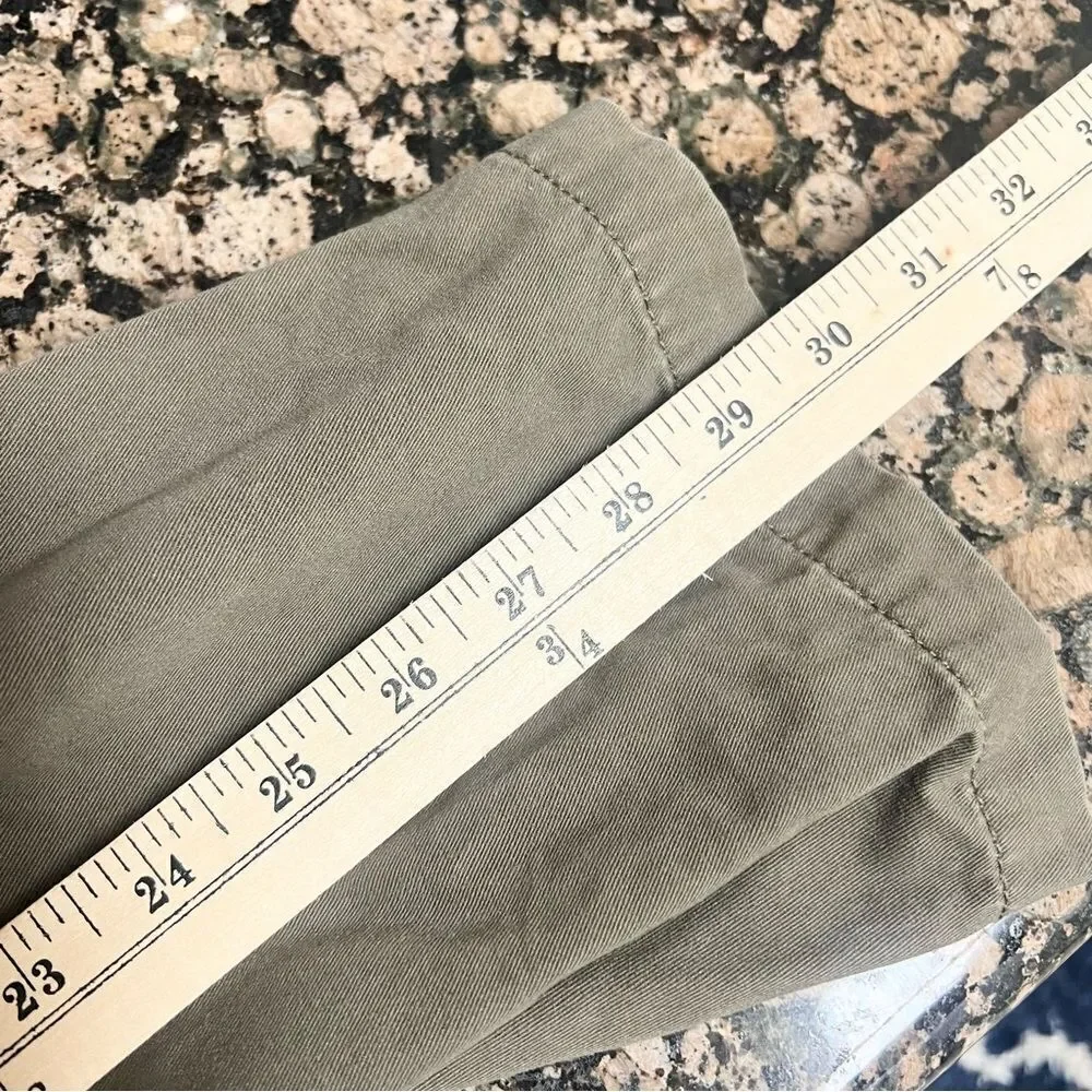 The North Face Mens Green Flat Front Chino Pants Cotton Size 30